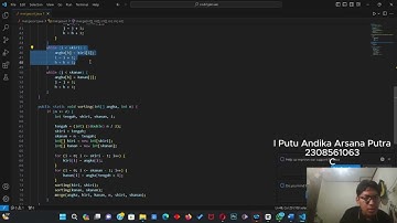 Penjelasan kode program merge sort dalam bahasa java