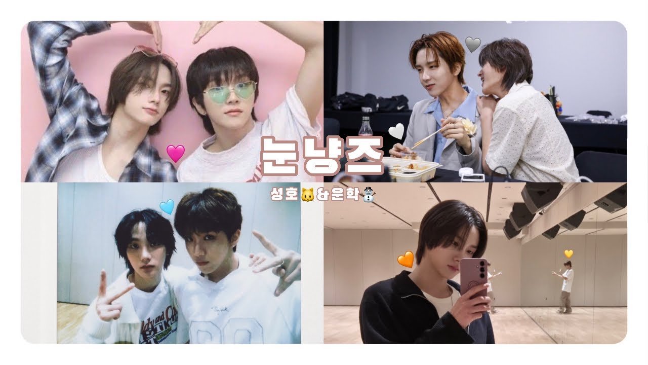 [ 보이넥스트도어 성호 운학 ] 눈냥즈를 모아모아