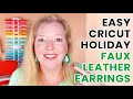 Easy DIY Holiday Earrings | Make Christmas Earrings with a Cricut