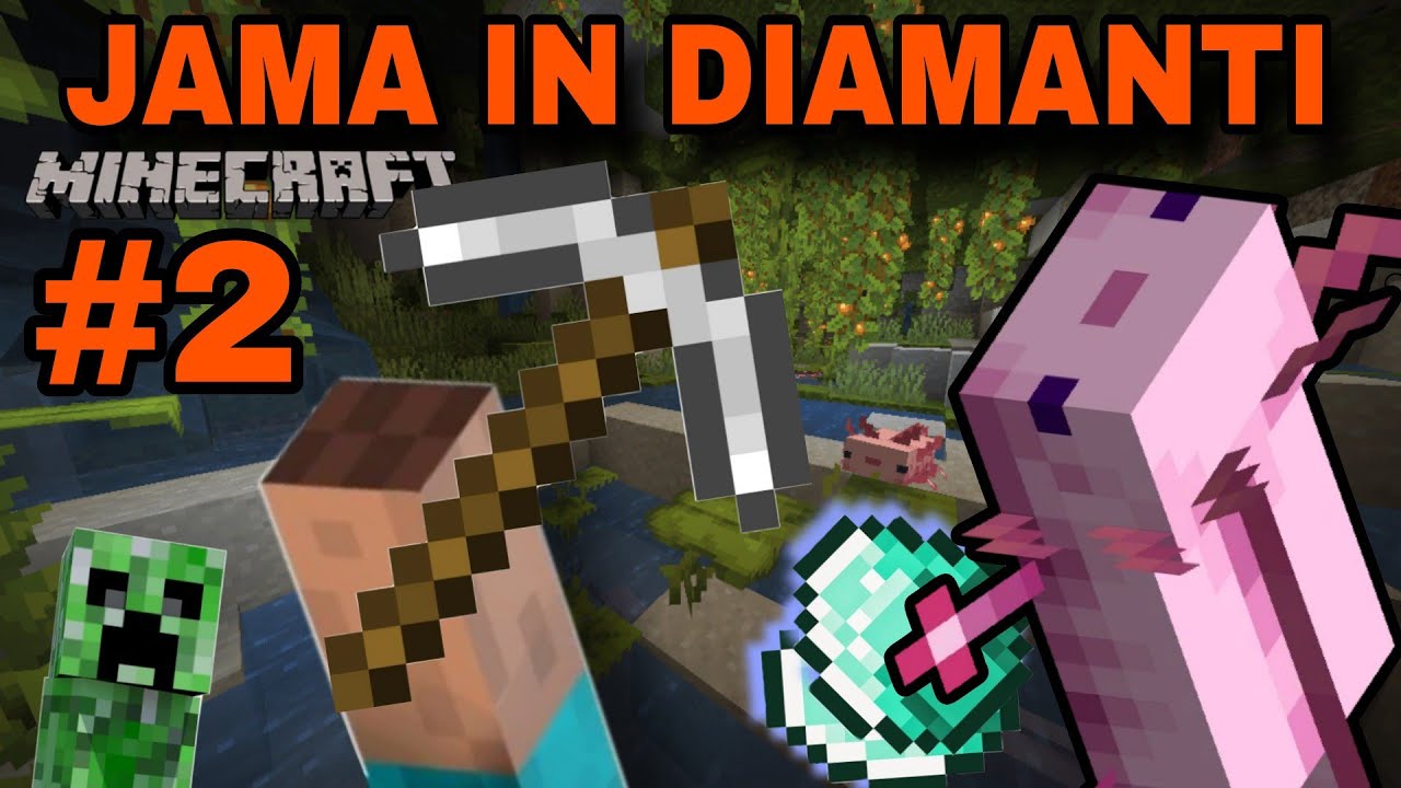 Jama axolotlov in diamanti / creeperja mamo pod stopnicami / #2 Minecraft [SLO]