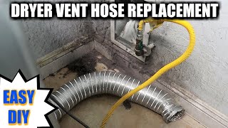 How to Install A new Dryer Vent Hose | Dryer vent hose replacement | DIY Home Repairs