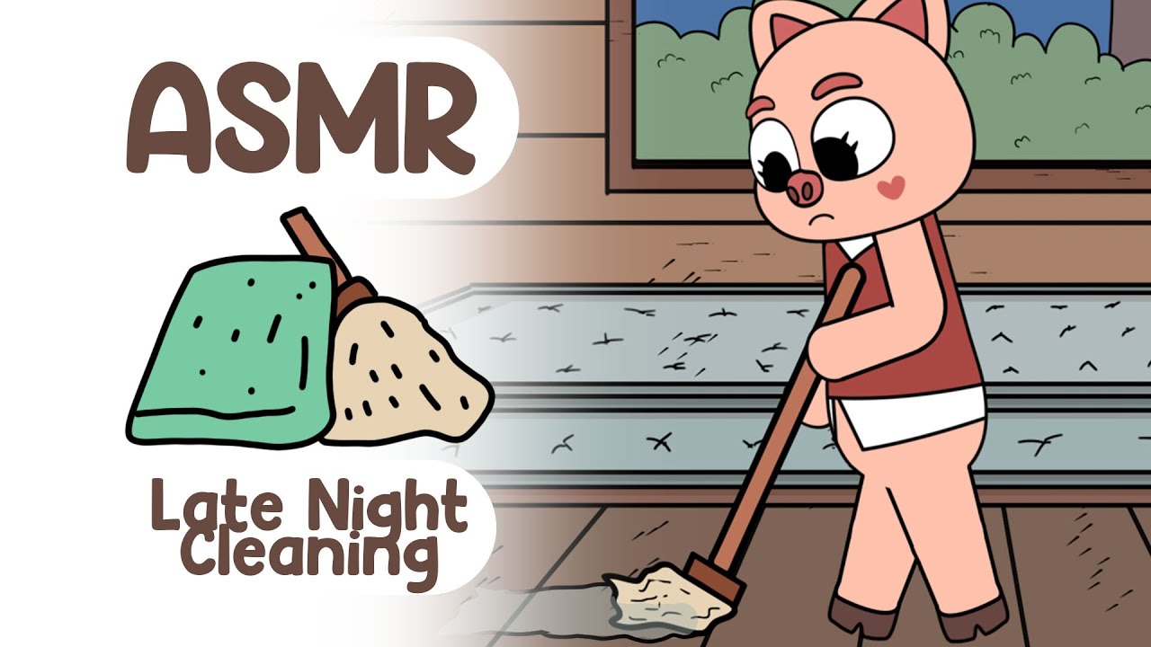 Late Night Cleaning (ASMR ANIMATION)