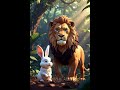 घमंडी शेर और समजदार खरगोश.#shortvideo #cartoon #shorts #shortsvideo #animation #aiart #trend #funny