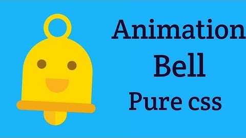 Make animation bell. Pure CSS tutorial