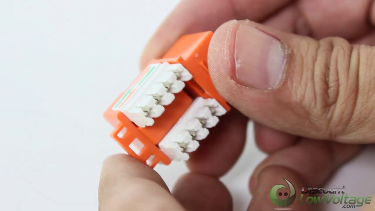 Ideal Industries Cat6 Keystone Jack Orange Paquet de 10 main image 1