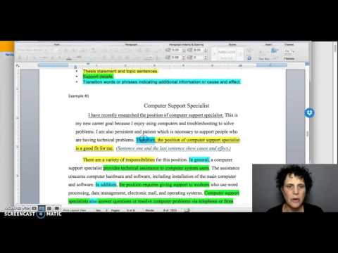 Video: How To Write An Essay About A Job