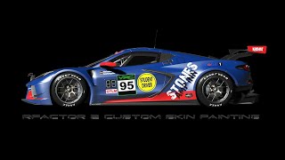 rFactor 2 custom skin painting with GIMP (part 1: car body and regions) - English version