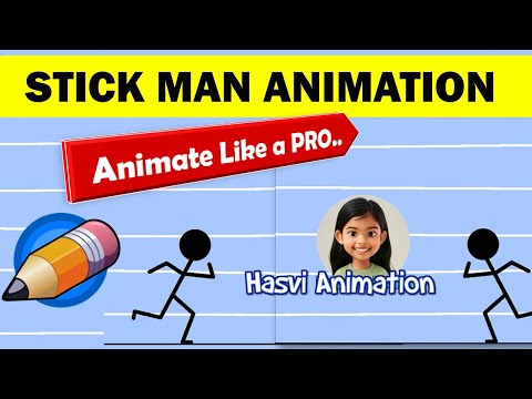 Stick man animation tutorial using free software Pencil 2D  #pencil2d #animation #tutorial