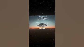 سورة الفيل|1-5|القارئ:#محمد_اللحيدان #قران #quran #راحة_نفسية #قران_كريم#تلاوة_هادئة#آيه#تلاوة_خاشعة