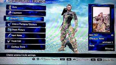 Soul Calibur V- How to Create Jetstream Sam