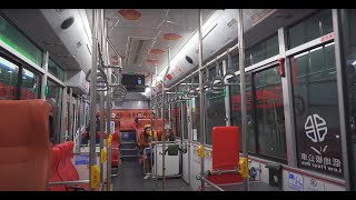 Taiwan, bus 795 night ride from MRT Muzha sta. to Shihfenliao (2 of 3)