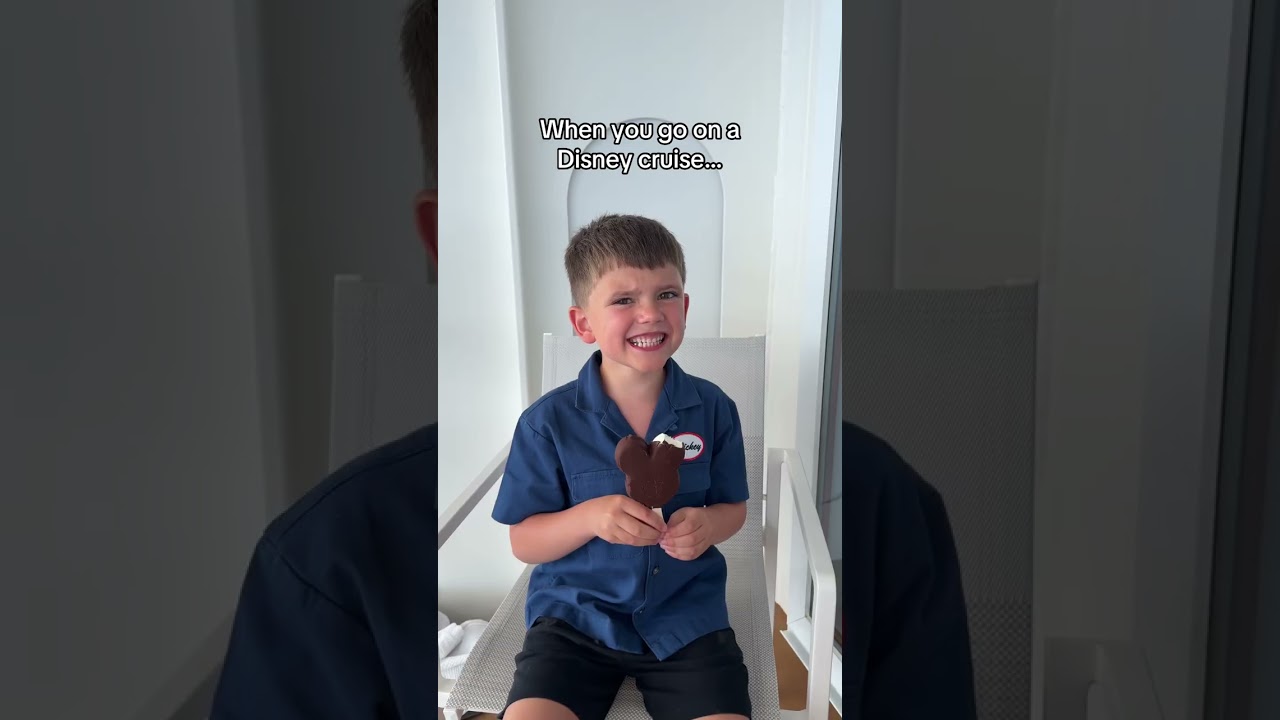 When the piña colada kid goes on a Disney Cruise 🤭 Taking full advantage of the free ice cream bars