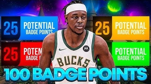 THE GAME BREAKING 100 BADGE POINT BUILD! BE OVERPOWERED AT EVERYTHING OM THE COURT!