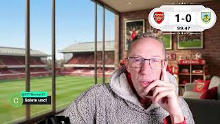 ARSENAL VS BURNLEY LIVE PREMIER LEAGUE WATCHALONG