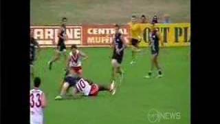 Ashley Sampi Kicks A Great Goal