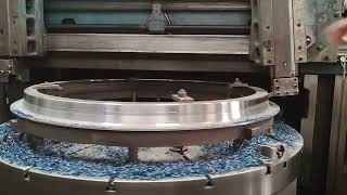 Heavy duty work in vertical lathe machine || Vtl machine || machine video || Turing machine ||