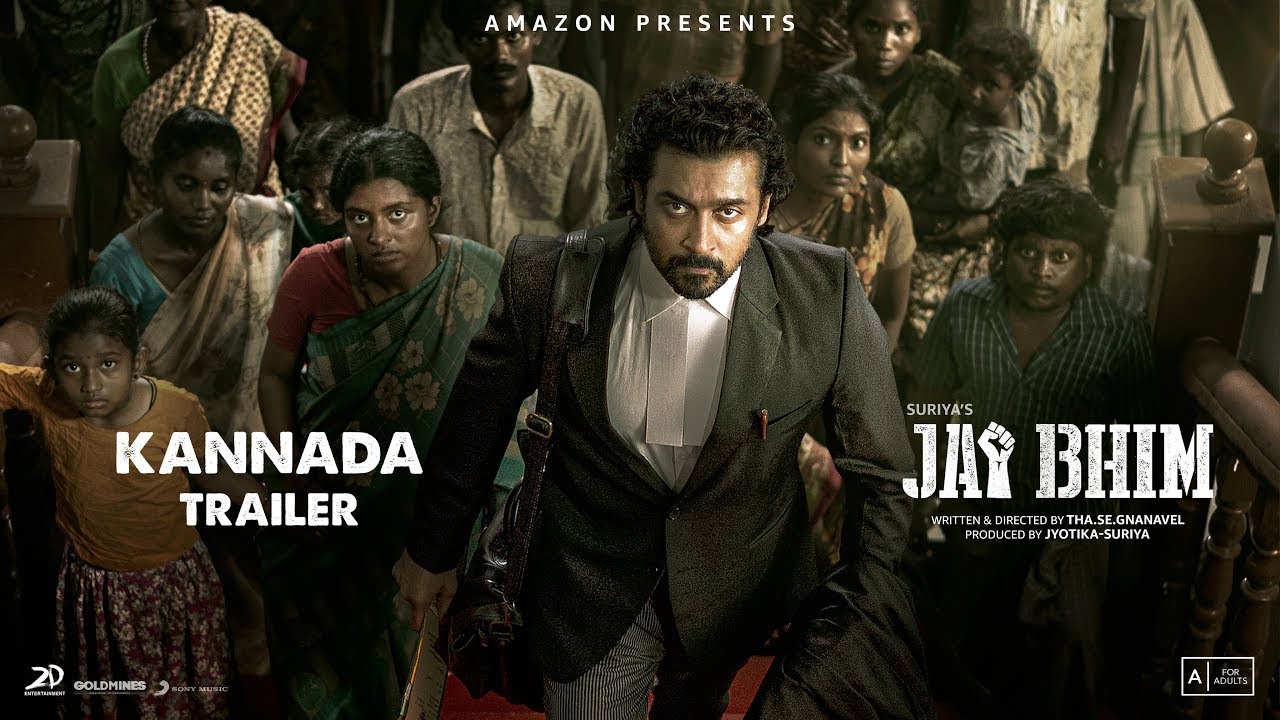 Jai Bhim   Official Kannada Trailer  Suriya  Prakash Raj  Sean Roldan  ThaSe Gnanavel