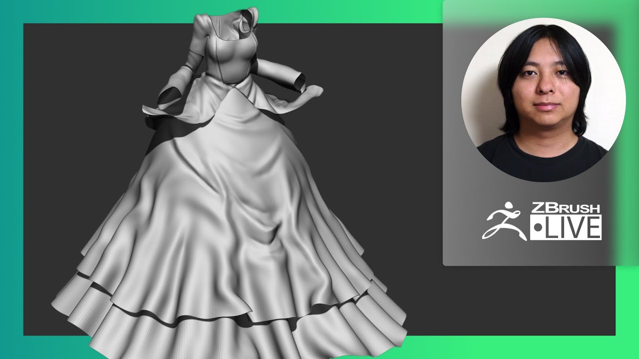 make a dress in zbrush