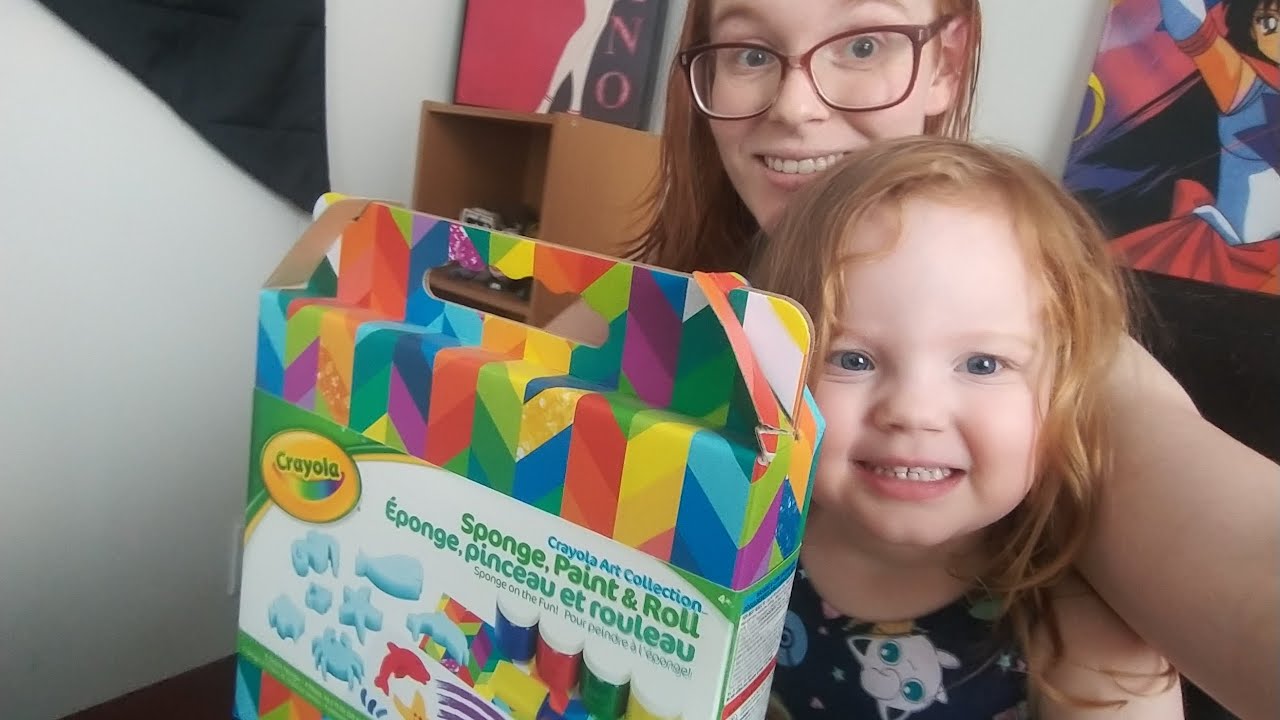 Crayola Art Collection Sponge, Paint & Roll Review YouTube