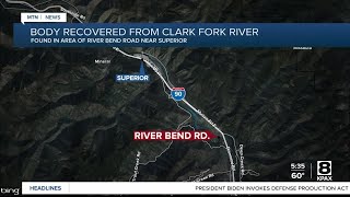 Body recovered from Clark Fork River near Superior