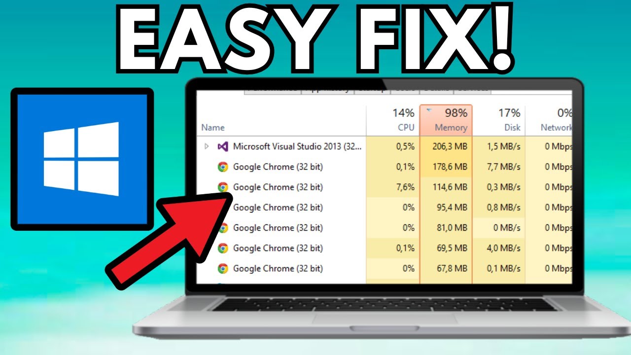 How To Fix High RAM / Memory / CPU / DISK Usage on Windows - YouTube