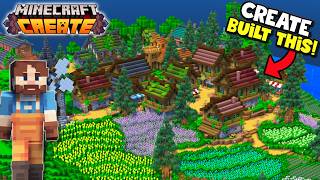 Minecraft Create Mod Built My Village!