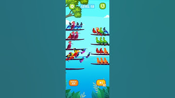Bird Sort Puzzle: 🐦🦜Level #18 Gameplay (Android, iOS) #Youtube  Shorts #PlayGo!