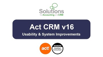 Act! CRM Walkthrough - Usability and System Improvements