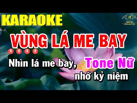 Vùng Lá Me Bay Karaoke Tone Nữ Nhạc Sống | Trọng Hiếu