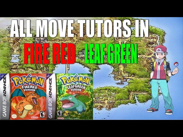 Pokémon Fire Red e Leaf Green - Todos os Move Tutor do jogo