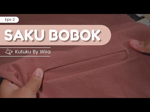 Cara Membuat SAKU BOBOK Untuk PEMULA [ Kemeja atau Blazer Wanita ]