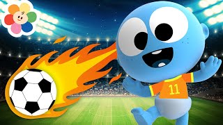 New Coloring Pages | Pretend Play Soccer with GooGoo Baby & Color Crew | My Color Friends for Kids