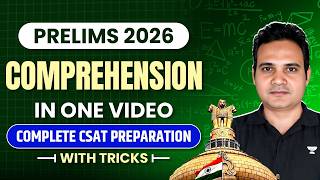 Complete CSAT Comprehension in One Shot | UPSC Prelims 2026 Chapter Wise Revision