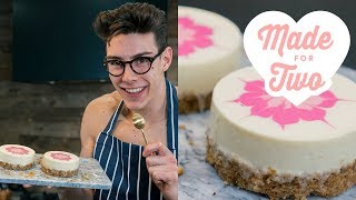 Pink Ombre Cheesecake | Made for Two with Topless Baker | Food Network screenshot 4