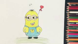 رسم مينيون بطريقه سهله وبسيطه /Learn How to draw a minion #draw_minion #رسم_مينيون #شخصيات_كرتون