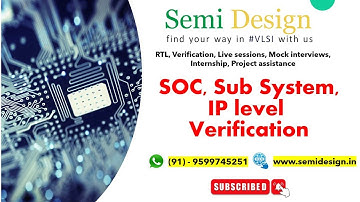 Difference between SOC level, Sub system level and IP level verification. #vlsi #verification