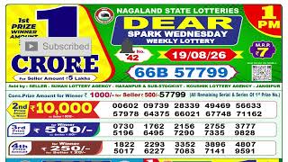 NAGALAND STATE DEAR LOTTERY RESULT 1 PM ON 19.08.2026 | LOTTERY SAMBAD TODAY | LOTTERY RESULT TODAY screenshot 2