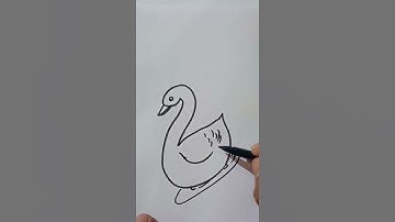 2 Number se Swan Drawing | EasySwan Step by Step
