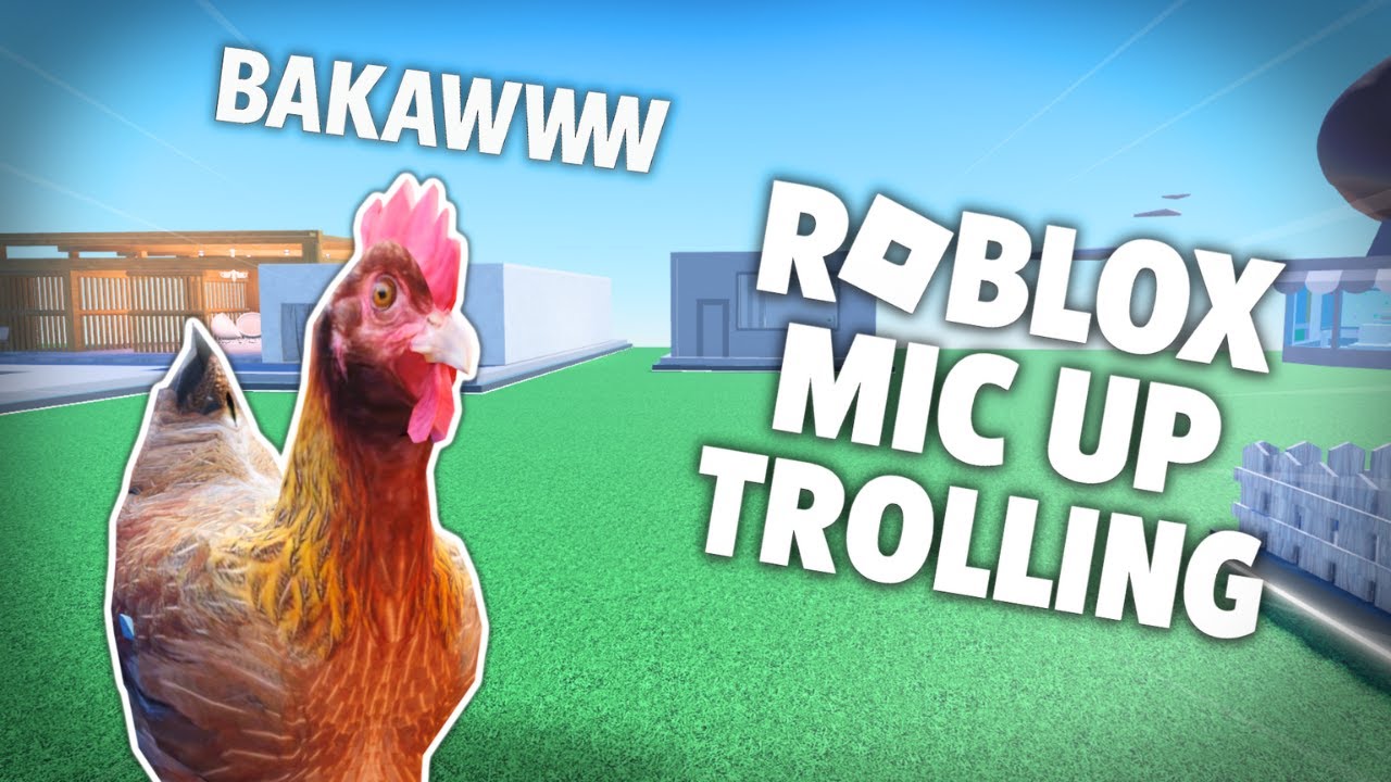 Trolling as a CHICKEN on ROBLOX...| Roblox Voice-Chat Trolling