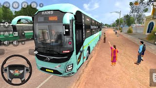 HANS💥 VOLVO 9600slx FULL PASSENGER LODE Different Road Bus Journey Bus Simulator India Android game screenshot 4