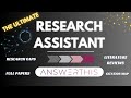 The Only AI Research Assistant You'll Ever Need: AnswerThis IO
