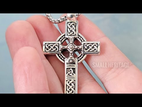 Stainless Steel Celtic Irish Cross Necklace