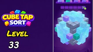 Cube Tap Sort Level 33 Walkthrough