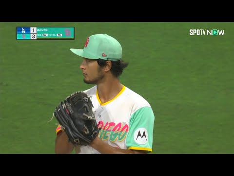 【MLB 速報】7回表 ダルビッシュ有 2失点に抑えるドジャース vs パドレス 8.5