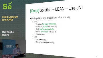 Using Selenide on C# .NET (Oleg Volodin, Ukraine)