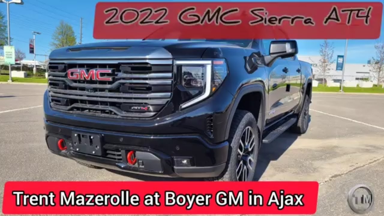 1st Looks at the 2022 GMC Sierra AT4.