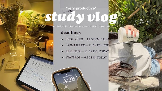 72-HOUR productive study vlog  lots of note-taking, advance