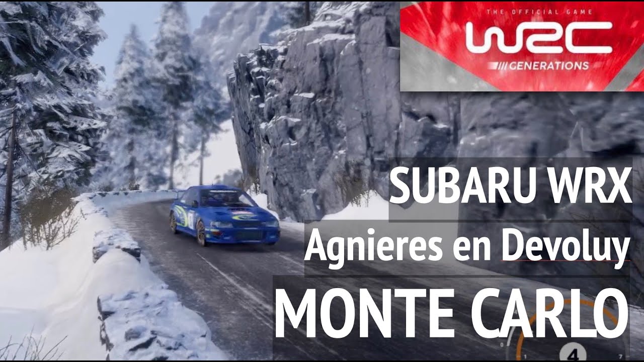【Monte Carlo Agnieres en Devoluy】SUBARU WRX WRC Generations モンテカルロ