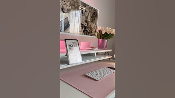 Set up my new desk shelf with me that FENGE kindly sent! #monitorstand #desktopsetup #deskinspo