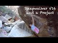 A session on sleepwalker v16 and a project in red rocks